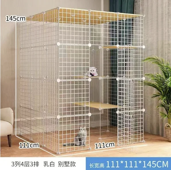 enclos-pour-chat-grillage-multiniveaux